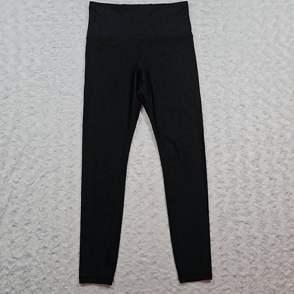 Athleta Elation Shine Tight Size Small Petite SP Black Workout Gym Yoga #985227